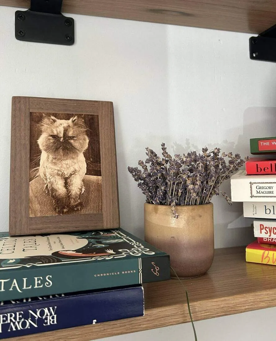 Handcrafted wood pet PetPic - gallery example 7 engraved from a customer photo